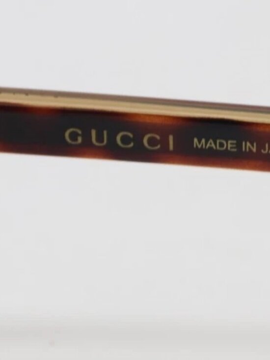 Gucci Gold & Havana / Green Lens Aviator Sunglasses G0528S 009 - 63-14-150 main image 5